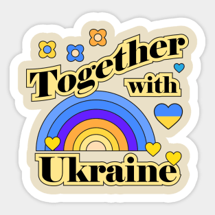 Together with Ukraine Sticker